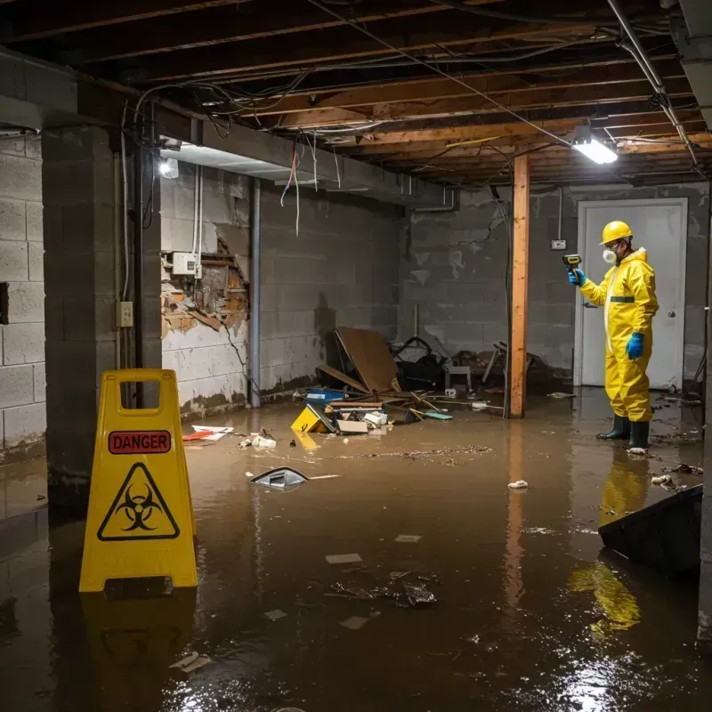 Flooded Basement Electrical Hazard in Sutherland, NE Property